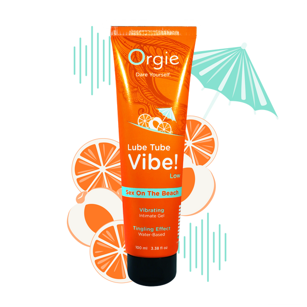 Лубрикант с эффектом вибрации Orgie Lube Tube Vibe Low Sex On The Beach, 100 мл 17526