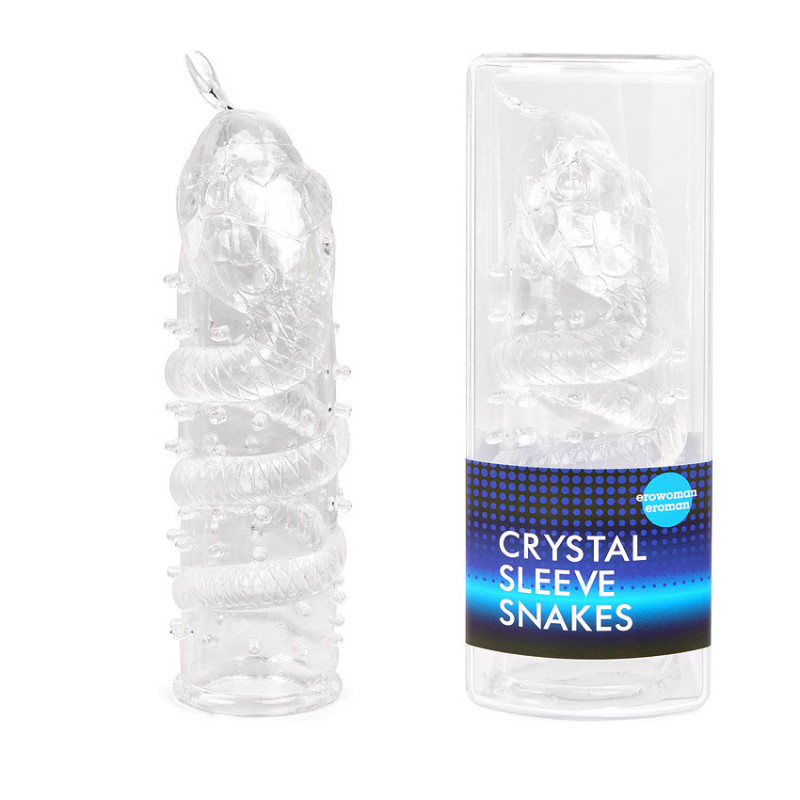 Насадка закрытая "Crystal sleeve snakes" в форме змеи