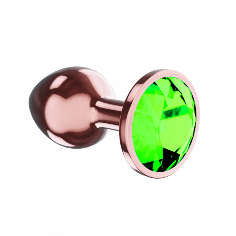 Анальная Пробка Diamond Emerald Shine S Розовое Золото 4027-01